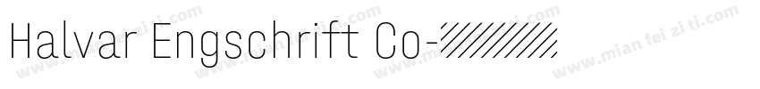Halvar Engschrift Co字体转换